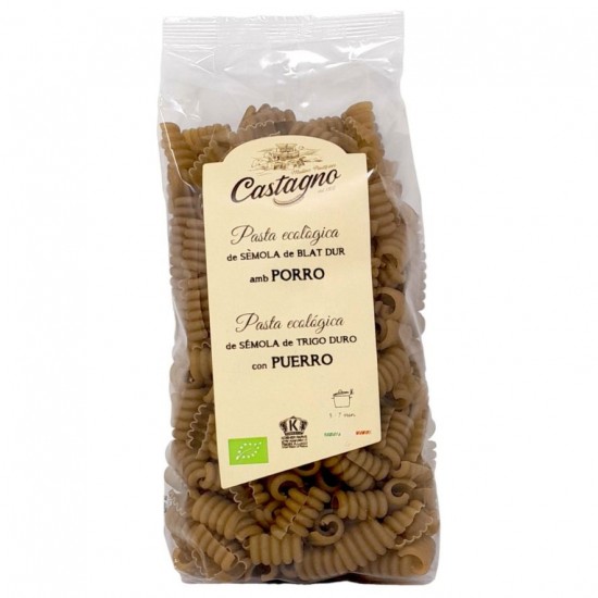 Pasta Semola Trigo Puerro Eco 500g Castagno Pasta Semola Trigo Puerro Eco 500g Castagno