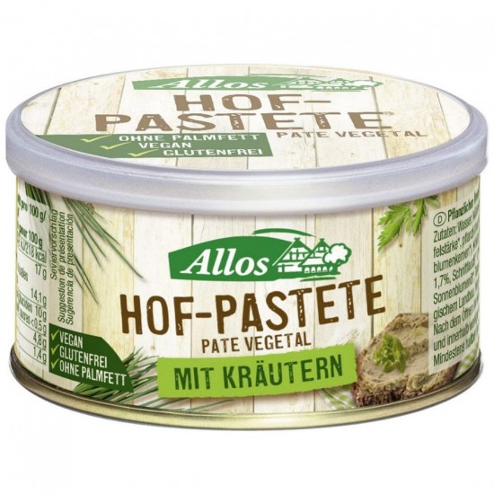 Pate Vegetal Finas Hierbas Bio 125g Allos Pate Vegetal Finas Hierbas Bio 125g Allos