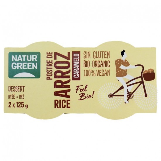 Postre Arroz Caramelo Bio 2x125g Natur Green