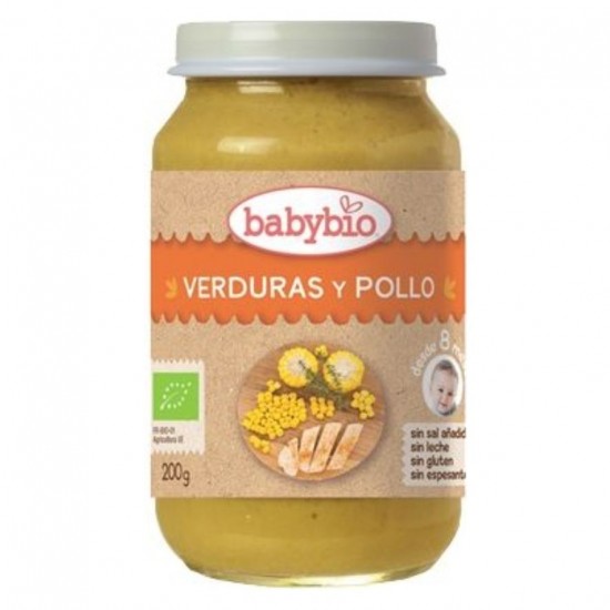 Potitos Menu Pollo Eco 200g Babybio Potitos Menu Pollo Eco 200g Babybio