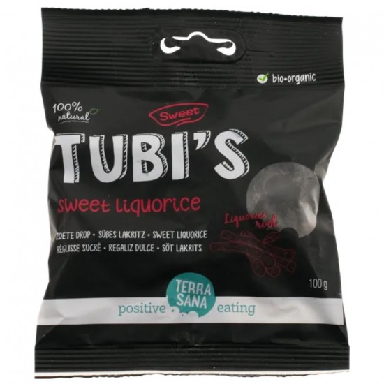 Regaliz Tubi S dulce Bio Vegan 100g Terrasana Regaliz Tubi S dulce Bio Vegan 100g Terrasana