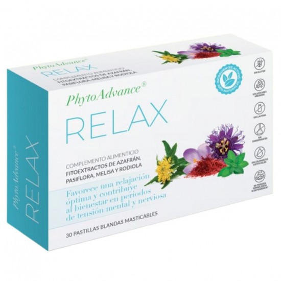 Relax Sin Gluten 30 pastillas blandas masticables Phytoadvance Relax Sin Gluten 30 pastillas blandas masticables Phytoadvance