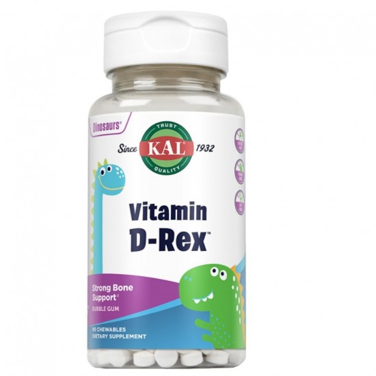 Rex Vitamina D 400UI Dinos Masticables 90 gummies Kal Rex Vitamina D 400UI Dinos Masticables 90 gummies Kal