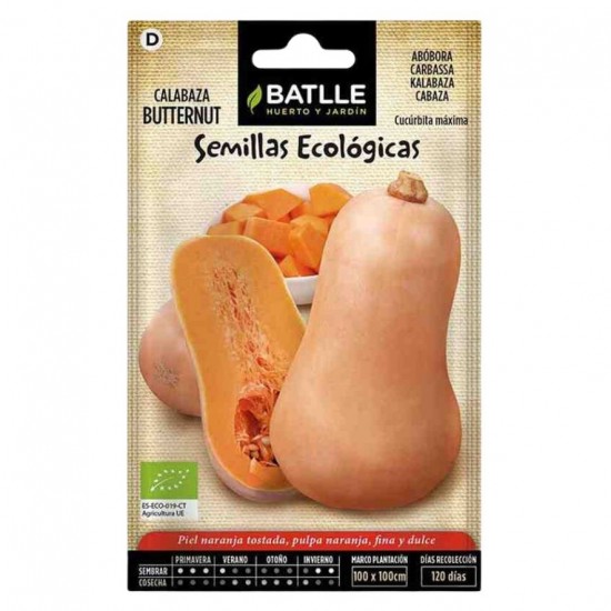 Semillas Calabaza Butternut Eco 1 sobre Batlle