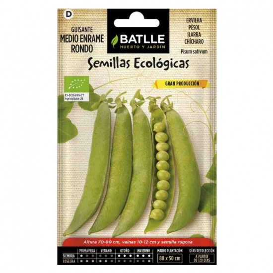 Semillas Guisante Rondo Eco 1 sobre Batlle