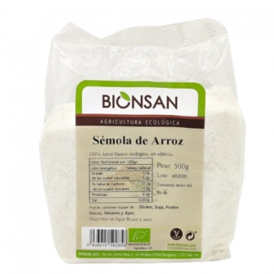 Semola de Arroz Eco 500g Bionsan