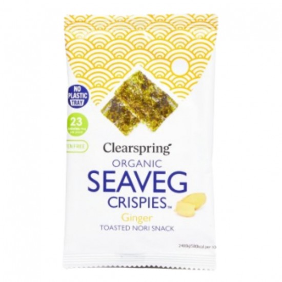 Snack de alga Nori con Jengibre 4g Clearspring Snack de alga Nori con Jengibre 4g Clearspring