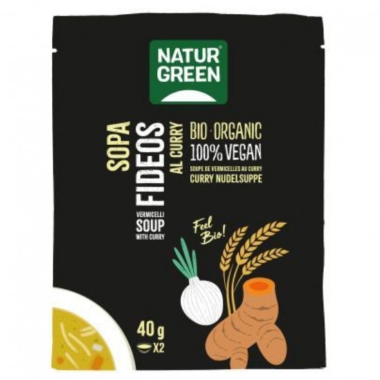 Sopa Fideos al Curry Bio 40g Natur Green Sopa Fideos al Curry Bio 40g Natur Green