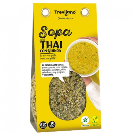Sopa Thai con Quinoa Vegan Sin Gluten 200g Trevijano Sopa Thai con Quinoa Vegan Sin Gluten 200g Trevijano