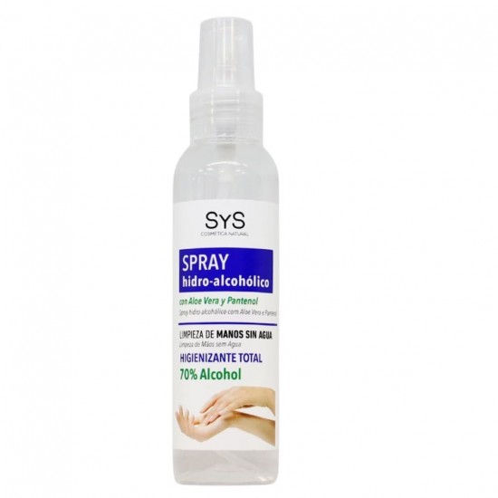 Spray Hidroalcoholico con Aloe Vera 125ml SYS Cosmetica Natural Spray Hidroalcoholico con Aloe Vera 125ml SYS Cosmetica Natural