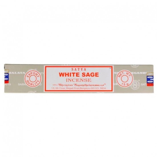 Stick Incienso Salvia Blanca 15uds Satya Stick Incienso Salvia Blanca 15uds Satya
