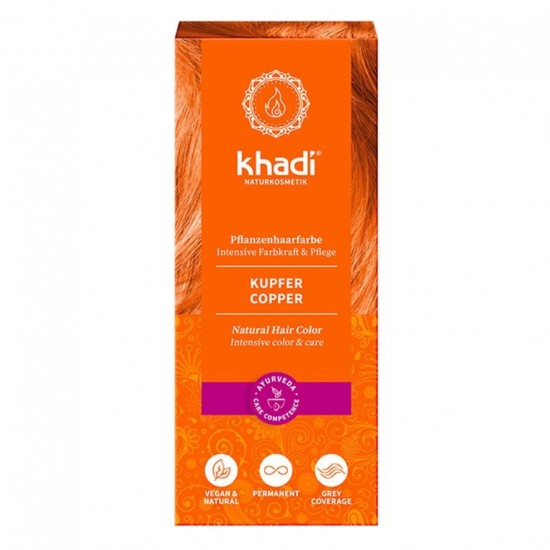 Tinte Natural Color Cobre Vegan 100g Khadi Tinte Natural Color Cobre Vegan 100g Khadi
