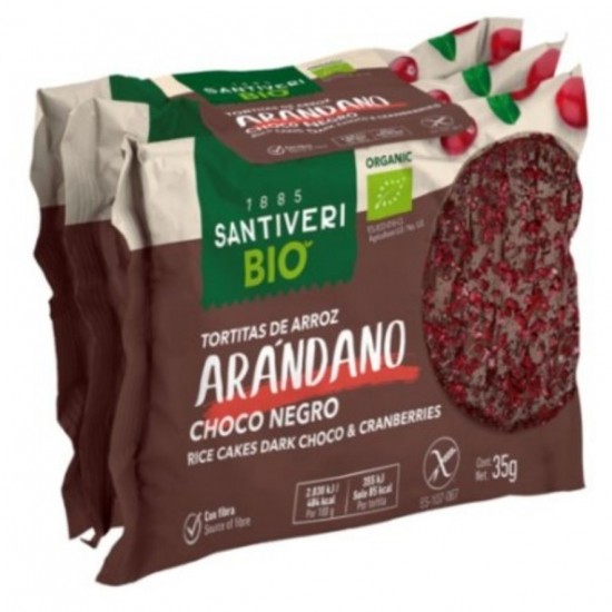 Tortitas Arroz con Arandanos Bio 105g Santiveri
