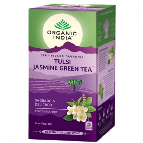Tulsi Jasmine Green Tea Eco 25inf Organic India