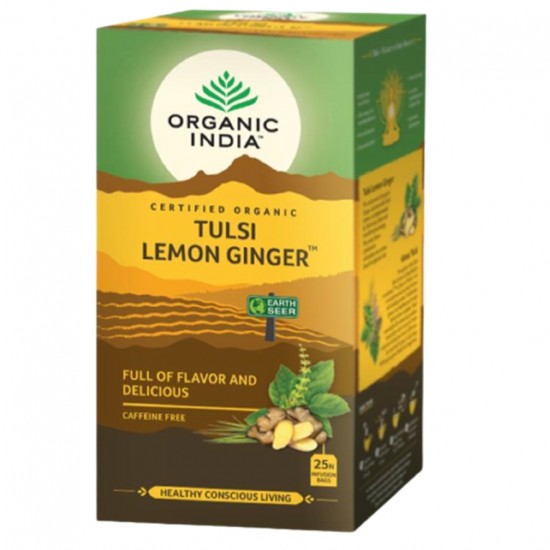 Tulsi Lemon Ginger 25inf Organic India