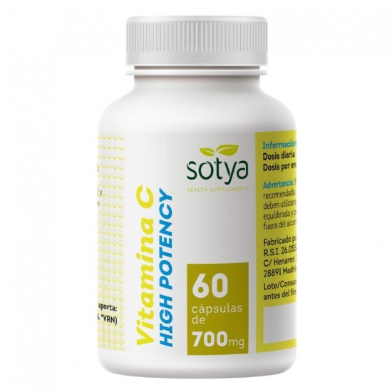 Vitamina C High Potency 60caps Sotya Vitamina C High Potency 60caps Sotya