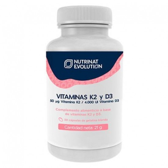 Vitaminas K2 y D3 30caps Nutrinat Evolution