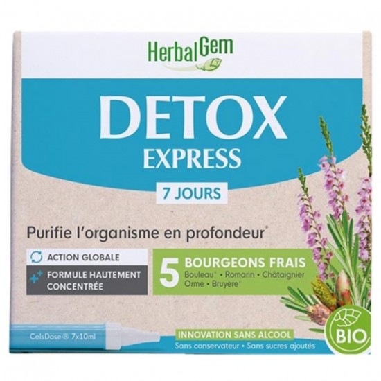 Yemocomplejos Detox Express Monodosis Bio 7x10ml Herbalgem Yemocomplejos Detox Express Monodosis Bio 7x10ml Herbalgem