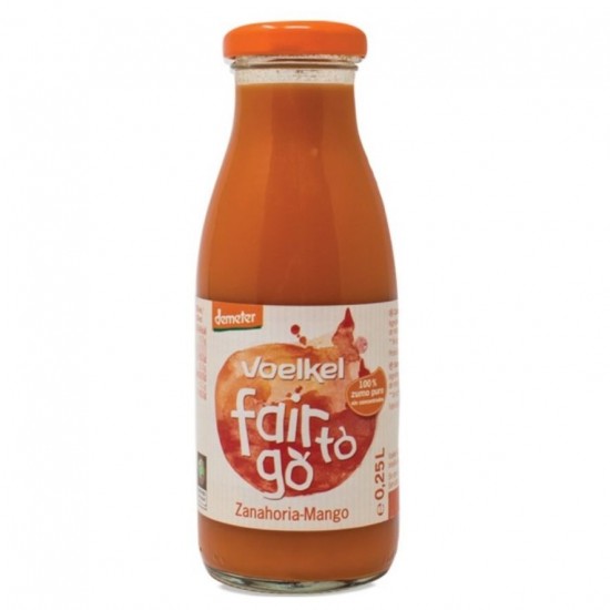 Zumo de Zanahoria y Mango Demeter Bio 250ml Voelkel