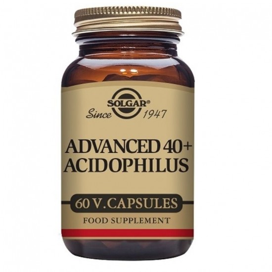 40+ Acidophilus Avanzado Sin Gluten Vegan 60caps Solgar