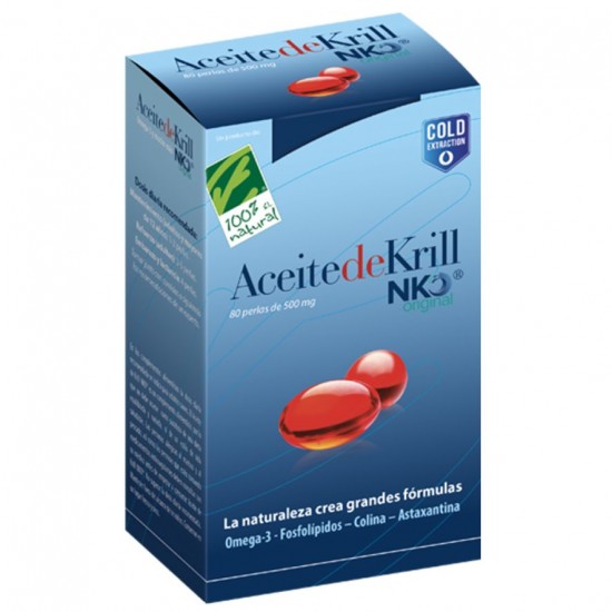 Krill 500Mg 80 Capsulas Nko 100 % Natural