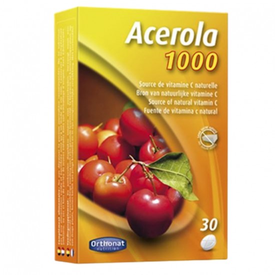 Acerola 1000 Mg Sin Gluten 30comp Orthonat