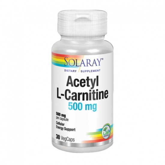 Acetil L-Carnitina 500Mg Vegan 30caps Solaray