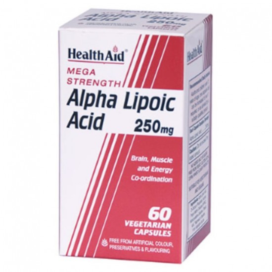 Acido Alfa Lipoico 250Mg 60 Capsulas Health Aid
