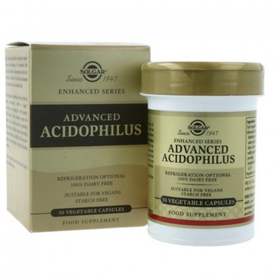 Acidophilus Avanzado Sin Gluten 50caps Solgar