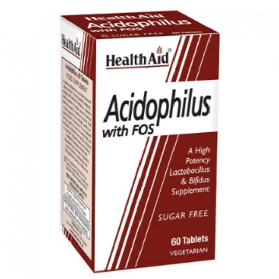 Acidophilus con FOS 60comp Health Aid