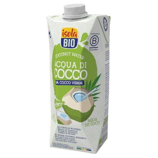 Agua de Coco Verde Sin Gluten Bio Vegan 500ml Isola Bio