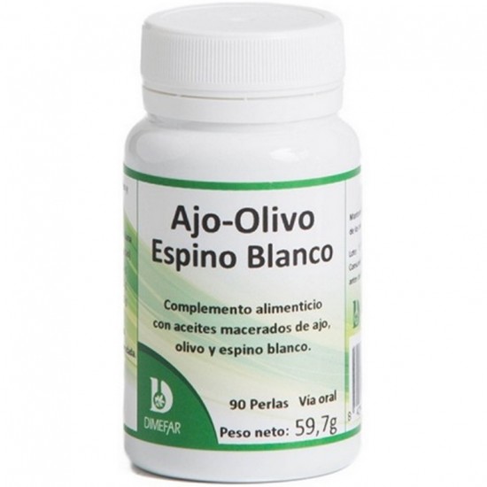 Ajo Olivo Espino Blanco 90 Perlas Dimefar Ajo Olivo Espino Blanco 90 Perlas Dimefar