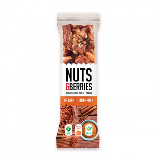 Barrita Nueces y Canela Eco 15uds Nuts & Berries