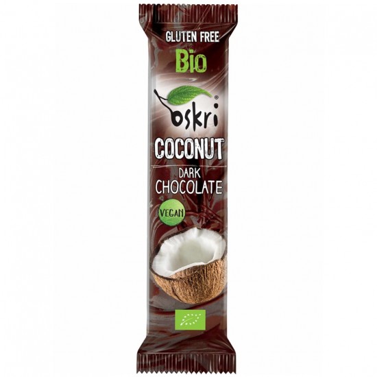 Barritas Coco con Choco Sin Gluten Bio Vegan 20uds Oskri