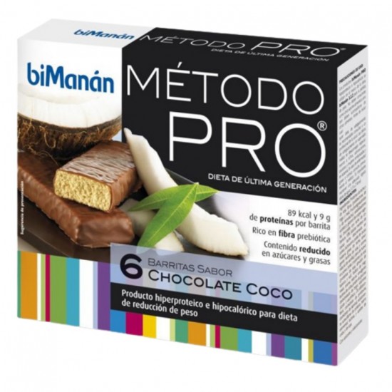 Barritas Proteinas Chocolate Coco 24uds Bimanan Pro