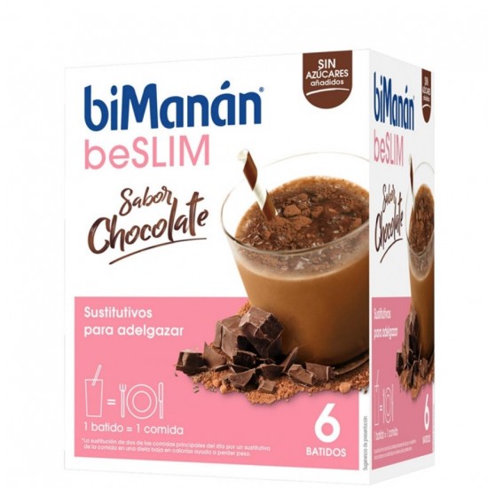 Batido Proteinas Chocolate 6 Sobres Bimanan Pro