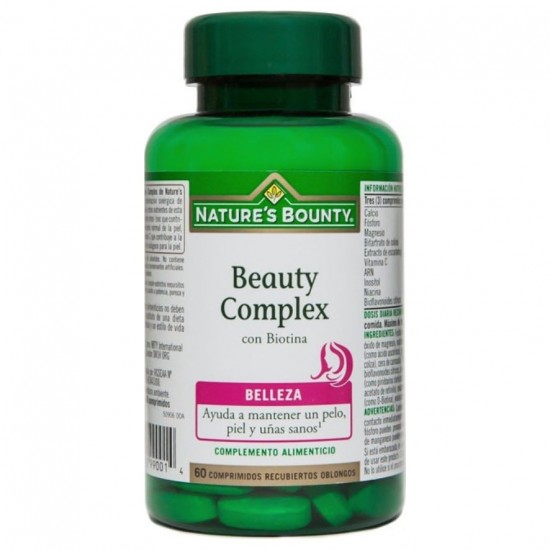 Beauty Lex Con Biotina 60 Comprimidos Natures Bounty