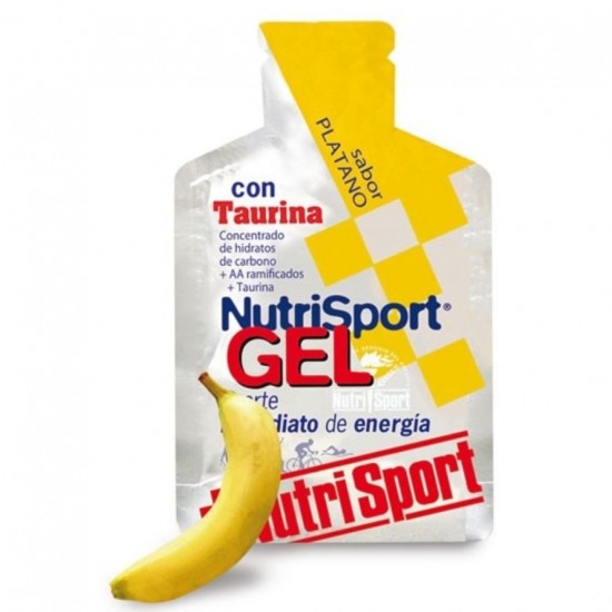 Bebible en Gel con Taurina Sabor Platano 24x40g Nutri-Sport