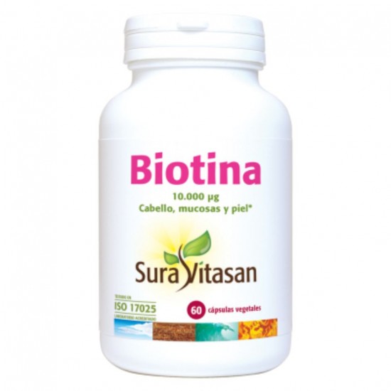 Biotina 10000µg 60caps Sura Vitasan