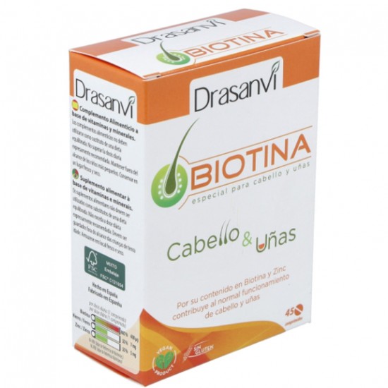 Biotina Cabello y Uñas 45comp Drasanvi Biotina Cabello y Uñas 45comp Drasanvi