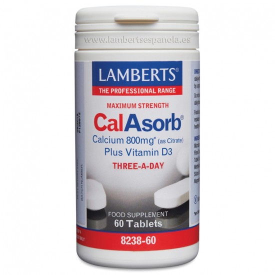 CalAsorb Calcium 800Mg Vegan 60comp Lamberts