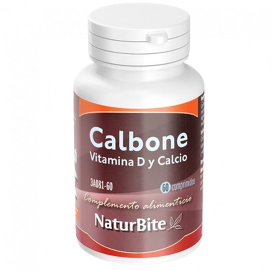 Calbone con Calcio y Vitamina-D 60comp Naturbite