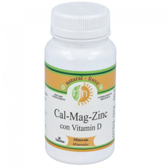 Calcio Magnesio y Zinc con Vitamina D 90comp Nutri Force