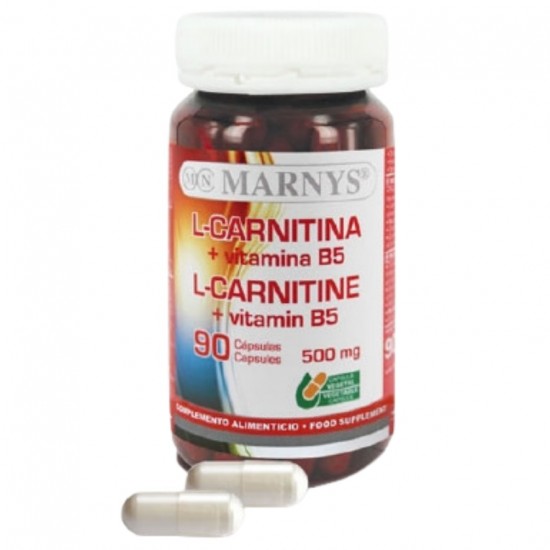 Carnitina 500Mg+ Vitamina B5 90caps Marnys