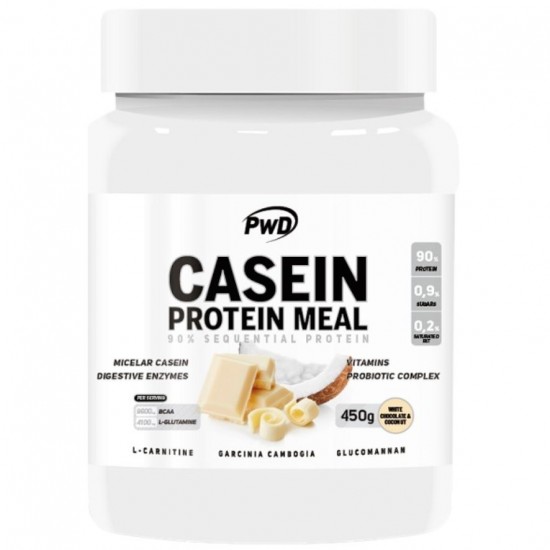 Casein Protein Meal Chocolate Blanco con Coco 450g PWD