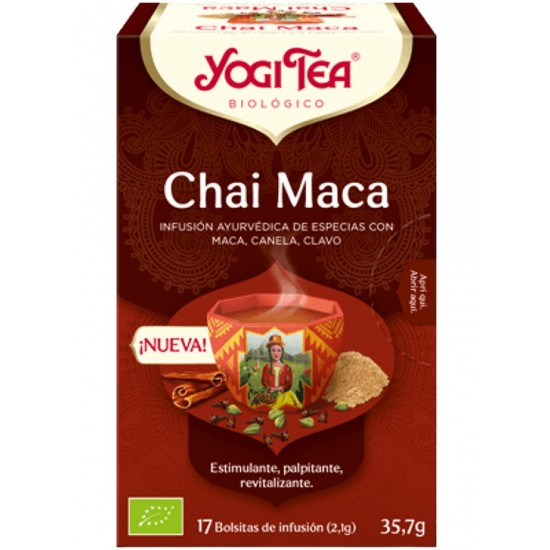 Chai Maca Infusion Sin Gluten Bio Vegan 17inf Yogi Tea