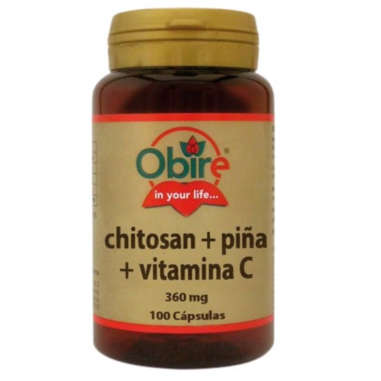 Chitosan+Piña+Vitamina-C 360Mg 100caps Obire