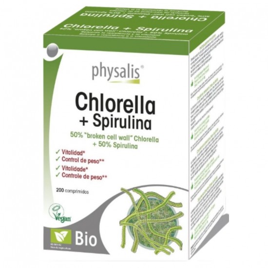 Chlorella+Espirulina Eco Vegan 200comp Physalis