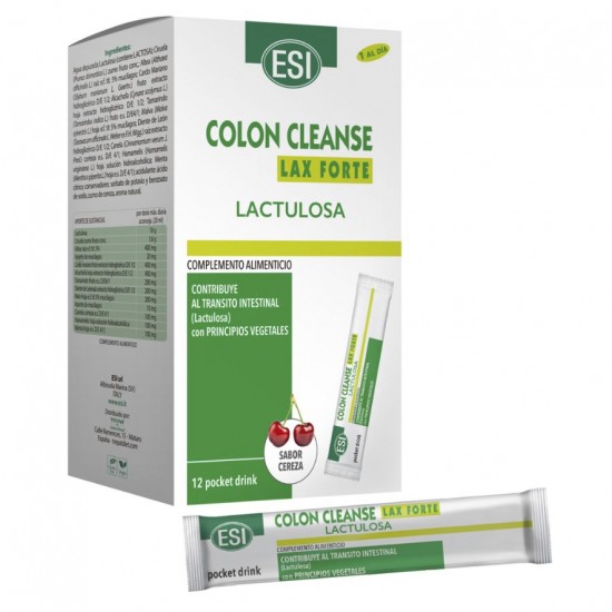Colon Cleanse Lax Forte Lactulosa 12 sobres Trepat Diet ESI