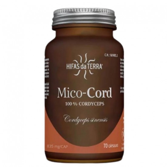 Cordiceps Mico Cord Sin Gluten Vegan 70caps Hifas Da Terra